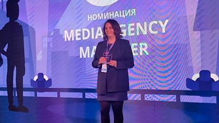 Юлия Жукова - победитель в номинации «MEDIA AGENCY MANAGER” среди агентств, работающих с фармбизнесом премии Pharma Leadership Awards